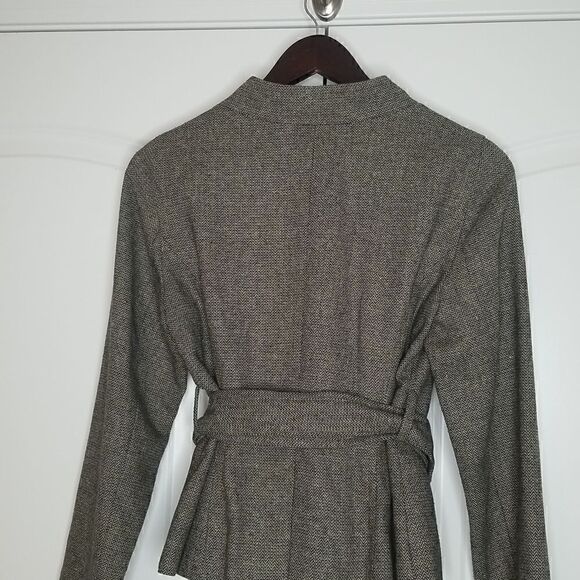 Ann Taylor LOFT Double-Breasted Herringbone Career Jacket - Picture 7 of 9